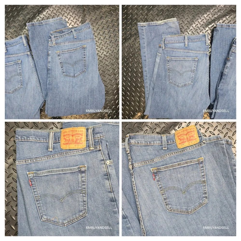 Levi's 559‎ Relaxed Straight Jeans 40x30 Medium Wash Lot of 2